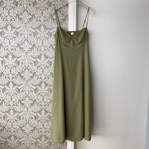 Aritzia Providence Satin Midi Dress
